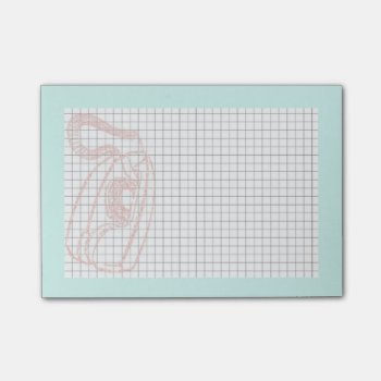 Pink Princess Phone Post It Note With Grid by tracyreinhARdT at Zazzle