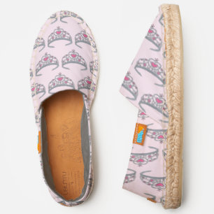 Pink Princess Queen Tiara Dress-Up Crown Espadrilles