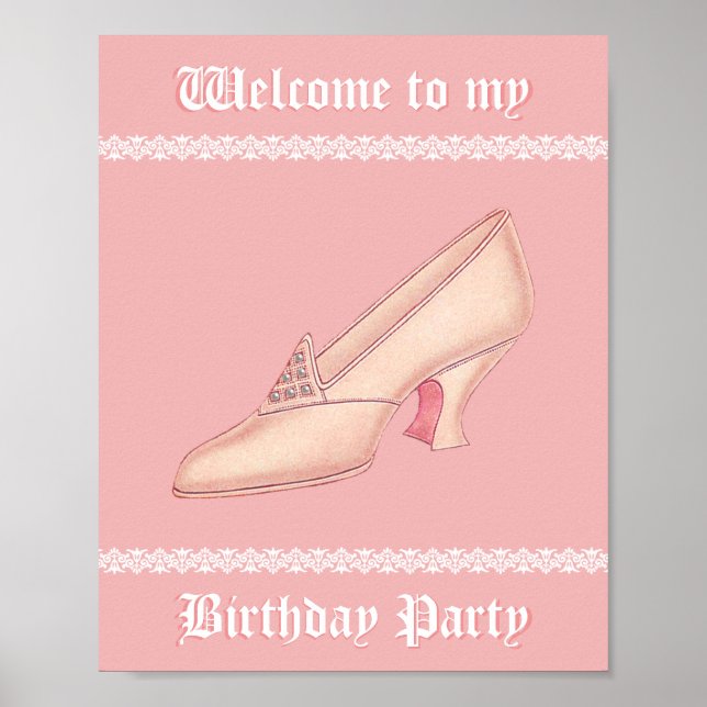 Pink Princess Slipper Poster (Front)