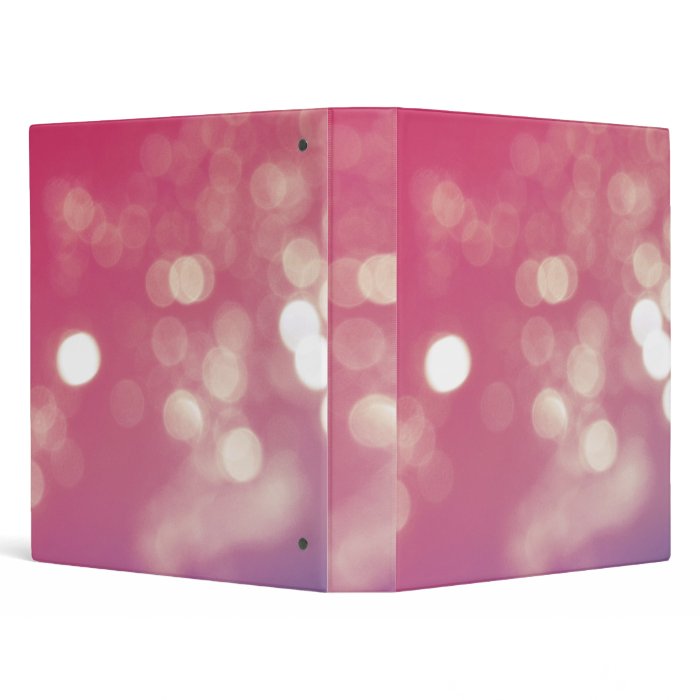 Pink princess sparkle school binder