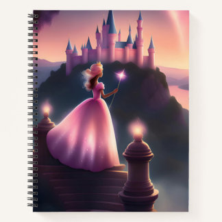 Pink Princess Spiral Notebook - Enchanting