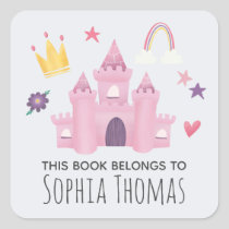Pink Princess 'This Book Belongs' Kids Bookplate