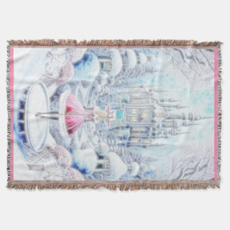 Pink Princess Throw Blanket