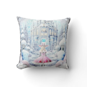 Pink Princess Throw Pillow