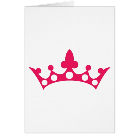 Pink Princess Tiara Cards (Front)