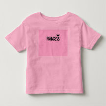 Pink Princess Toddler T-Shirt with Crown | Cute