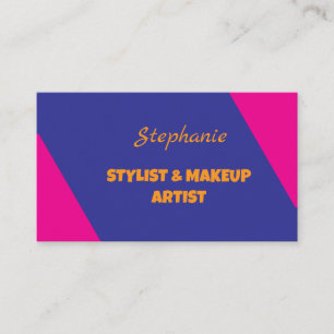 Pink Professional Modern Monogram Business Card