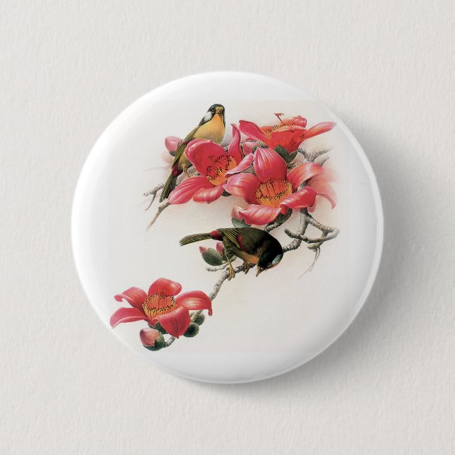 Pink Profusion Button (Front)