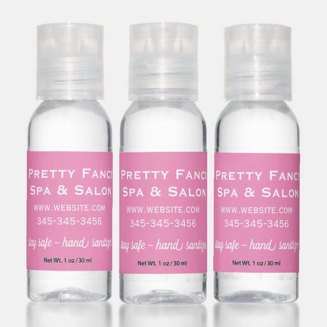 Pink Promotional Business Hand Sanitizer (Set)
