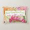 Pink Protea Orange Lily Mother's Day Throw Pillow