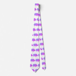 Pink Psychedelic Hippopotamus Tie