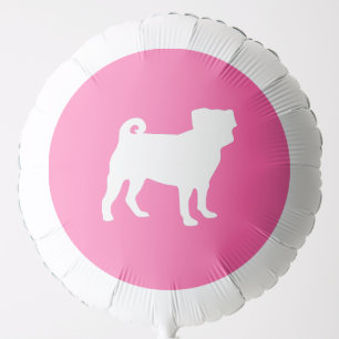 Pink Pug Dog Theme Party Celebration Balloon