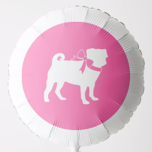 Pink Pug Dog Theme Party Celebration Balloon