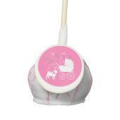 Pink Pug Dog Theme Party Celebration Cake Pops (Front)