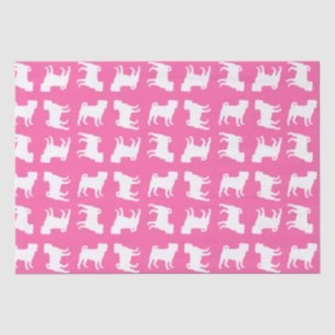 Pink Pug Dog Theme Party Celebration Tissue Paper