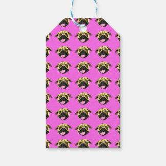 Pink Pug Gift Tags