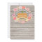 Pink Pumpkin 1st Birthday Party Invitation