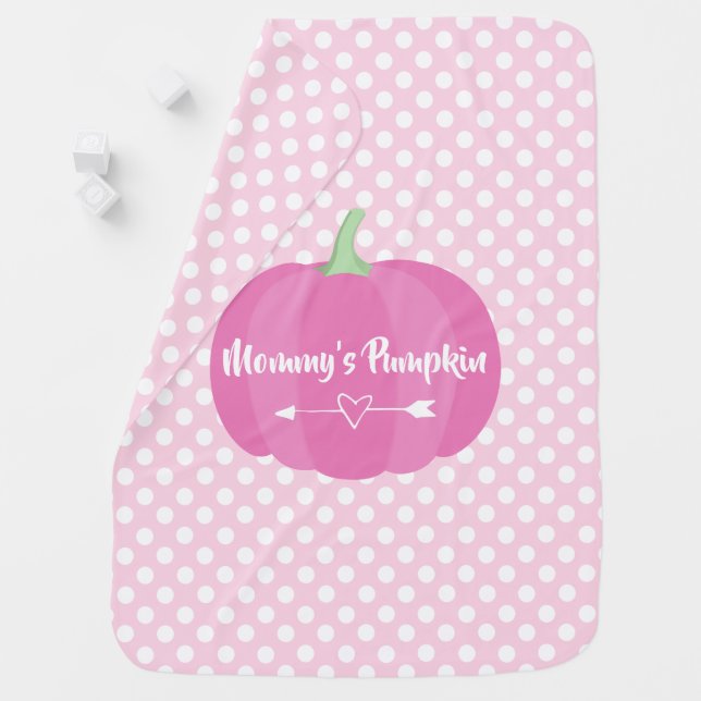 Pink Pumpkin Baby Blanket (In Situ)