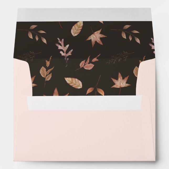 Pink Pumpkin Baby Shower Invitation Envelopes (Back (Bottom))