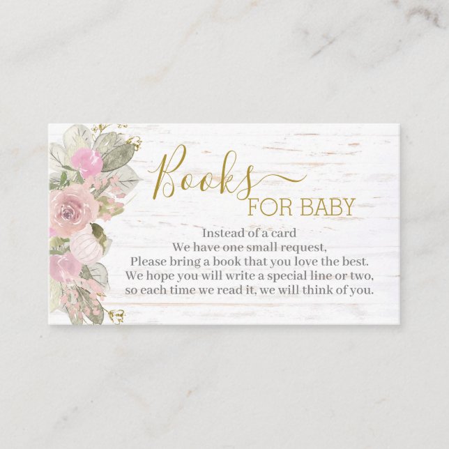 Pink Pumpkin bring a book enclosure card (Front)