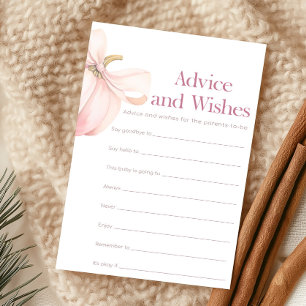 Pink Pumpkin Coquette Advice and Wishes Game