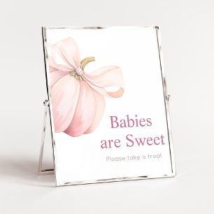 Pink Pumpkin Coquette Babies are Sweet Sign