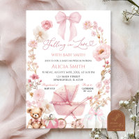 Pink Pumpkin Coquette Baby Carriage Baby Shower
