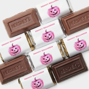 Pink Pumpkin Groovy Halloween Hershey's Miniatures