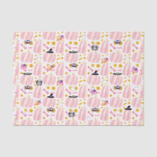 Pink Pumpkin Halloween Tissue Paper