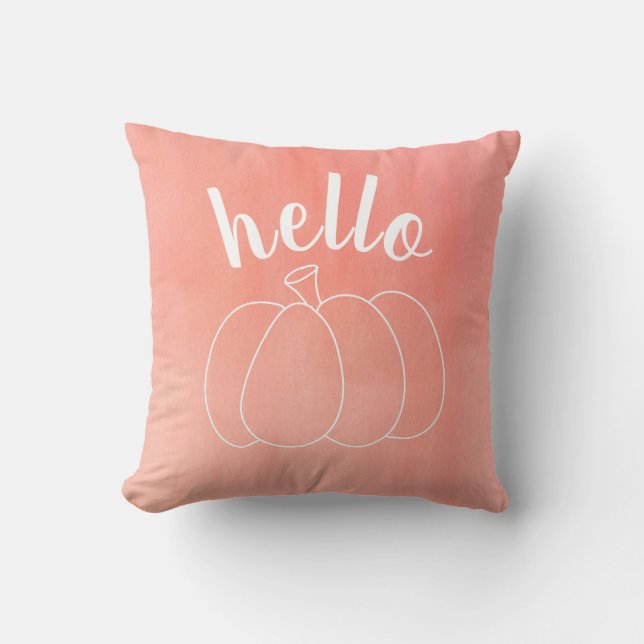 Pink Pumpkin Pillow (Front)
