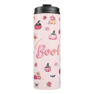 Pink Pumpkin Thermal Tumbler