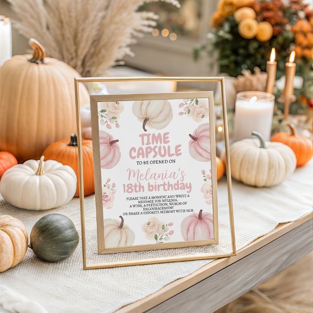 Pink Pumpkin Time Capsule Sign (Creator Uploaded)