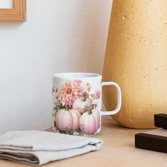 Pink Pumpkins & Dragonflies Mug (Creator Uploaded)