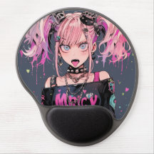 Pink Punk Rocker Anime Girl