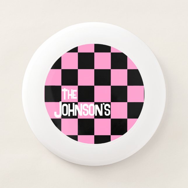 Pink Punk Rocker with Name Wham-O Frisbee (Front)