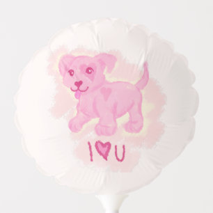 Pink Puppy Balloon