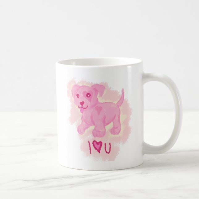 Pink Puppy Coffee Mug (Right)