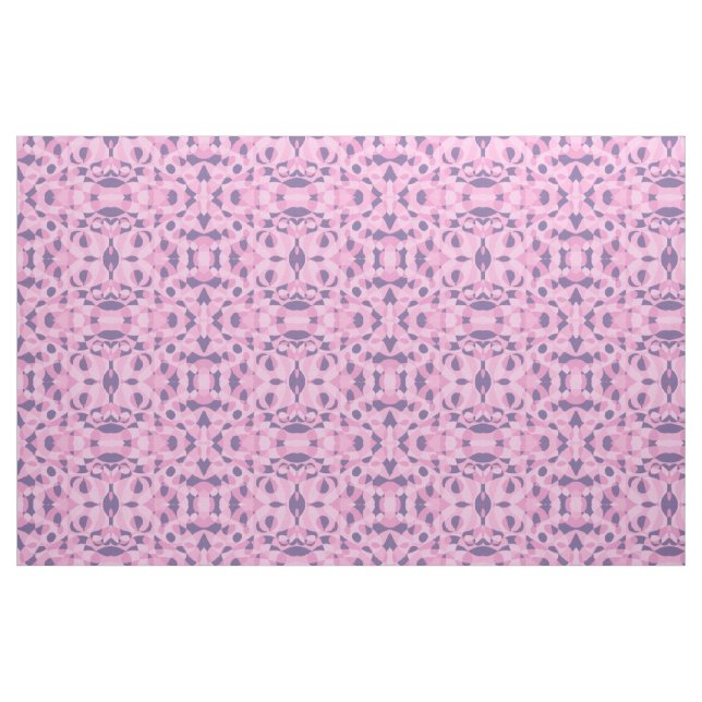 Pink Purple Abstract Geometric Patterns Fabric (Fat Quarter)