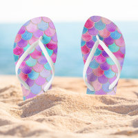 Pink, Purple and Aqua Mermaid Scale Pattern