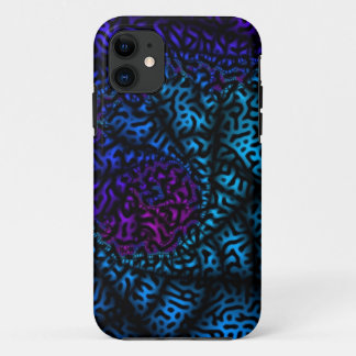pink purple and blue abstract iPhone 11 case