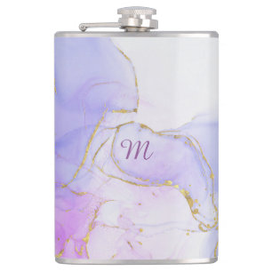 Pink, Purple and Blue Alcohol Ink Flask