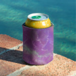 Pink, Purple and Silver Marble Pattern  Can Cooler