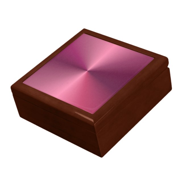 Pink Purple Blank Template Elegant Classic Gift Box (Side)