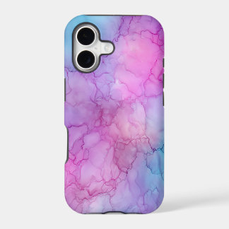Pink Purple Blue Alcohol Ink iPhone 17 Case