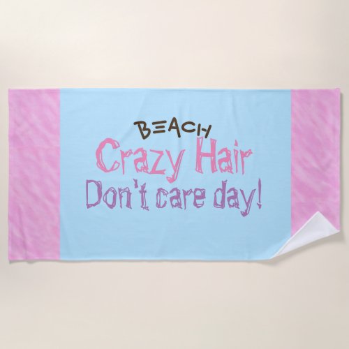 Pink Purple Blue Beach Hair Towels