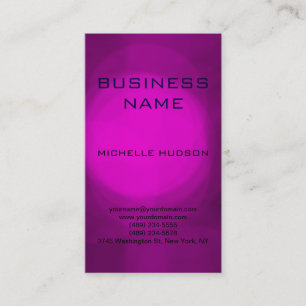 Pink Purple Blue Consultant Business Card