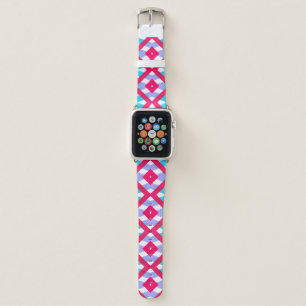 pink, purple, blue diamond apple watch band