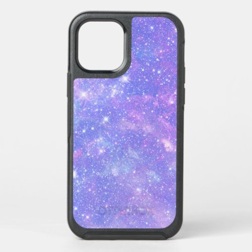 Pink Purple Blue Glitter Galaxy Space Sparkles OtterBox Symmetry iPhone 12 Case