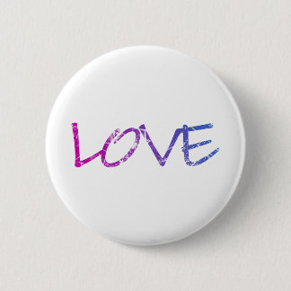 Pink, Purple, Blue Love Vintage Pinback Button
