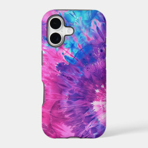 Pink Purple Blue Tie Dye Swirl iPhone 17 Case